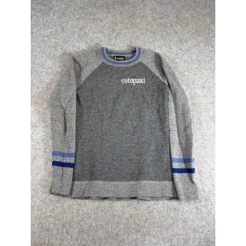 Cotopaxi Sweater Womens Gray Llama Wool Knit Pullover Cozy Winter Outdoor Medium